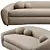 RH Sylvain: Luxurious Leather Sofa 3D model small image 4