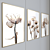 Beautiful Canvas Art with Frame 3D model small image 2
