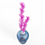 Blue Tinted Glass Vase - H29 3D model small image 3