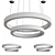 Elegant Lahti Chandelier 3D model small image 1