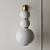 PEARLS Wall Light: Elegant LED Glass Lamp 3D model small image 4