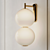 PEARLS Wall Light: Elegant LED Glass Lamp 3D model small image 5