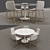 Stylish Dining Set: Table & Chairs 3D model small image 2