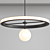 Modern UK Designer Ring Chandelier 3D model small image 1