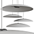 Sleek Metal Chandelier: HeadLed Metallic 3D model small image 1