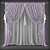 Polyester Curtains 455 3D model small image 1
