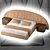 Elegant Ulisse Daytona Bed 3D model small image 3