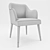 Comfort Armrest Dining Chair 3D model small image 3