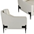 Caracole Remix - Sleek and Stylish Armchair 3D model small image 2