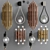 Modern 4-Piece Wall Light Set 3D model small image 1