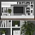 Sleek TV Stand Set 3D model small image 1