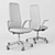 Haworth Nia High Back Chair 3D model small image 3