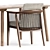 Viola Chair & Taro 6101 Table: Exquisite Design Duo 3D model small image 3