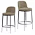 Caratos Bar Stool: Modern B&B Chair 3D model small image 1