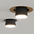 Fabbian Claque F43: Modern LED Ceiling Light 3D model small image 4