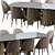 Oscar Opera Table & Chair Set 3D model small image 3