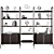Eden-Rock Bookcase: Elegant Design, Spacious Storage 3D model small image 2