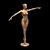 Elegant Ballerina Fountain 3D model small image 4