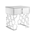 Sleek Carlyle End Table: Contemporary Style & Handy Storage 3D model small image 3