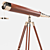 Antique Style Vintage Telescope 3D model small image 8