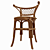 Natural Rattan Chair 3D model small image 3