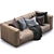 Prostoria Leather Match Sofa: Modern Elegance 3D model small image 4