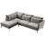 Leone Corner Sofa: Minimalistic, Spacious, Stylish 3D model small image 2