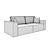 Turin Sofa by Aura Interiors 3D model small image 2