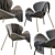 Signal Major Velvet Chair: Stylish, Comfortable, and Elegant 3D model small image 1