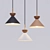 AIKE Conical Pendant Lamp Set (Three Colors) 3D model small image 1