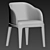 Elegant Aubrey Armchair: The Perfect Dining Chair! 3D model small image 3