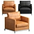 Modern and Luxurious George Armchair 3D model small image 1