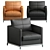 Modern and Luxurious George Armchair 3D model small image 2