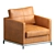 Modern and Luxurious George Armchair 3D model small image 3