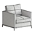 Modern and Luxurious George Armchair 3D model small image 5