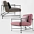 DitreItalia KYO: Modern Metal Frame Armchair 3D model small image 3