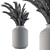 Hand-drawn Wheat Vase: Dried Plants 3D model small image 4
