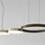 LED Ring Pendant Chandelier 3D model small image 3