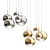 Modern Pendant Light Set - Four Hanging Lights 3D model small image 2