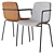 Modern Clip Dining Chair 3D model small image 1