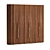 Sleek 24-Seven Wardrobe 3D model small image 1