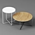 Modern Milani Round Coffee Table 3D model small image 1