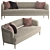 Serene Caracole Sofa 3D model small image 3