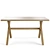 Eucalyptus Wood Chiara Table: Indoor/Outdoor 140 cm 3D model small image 3