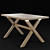 Eucalyptus Wood Chiara Table: Indoor/Outdoor 140 cm 3D model small image 6