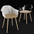 Bjorg Modern Chair: Stylish and Functional 3D model small image 6