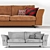 Grilli Joe 3-Seater Sofa: Elegant and Stylish 3D model small image 2