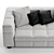  Sleek White Minotti Blazer 3D model small image 4