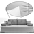 Elegant San Paulu Sofa - São Paulo 043 3D model small image 3