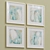 Coastal Turquoise Abstract Wall Art Set 3D model small image 2